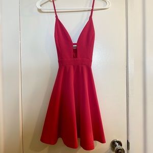 Rarely worn, adorable pink mini dress.